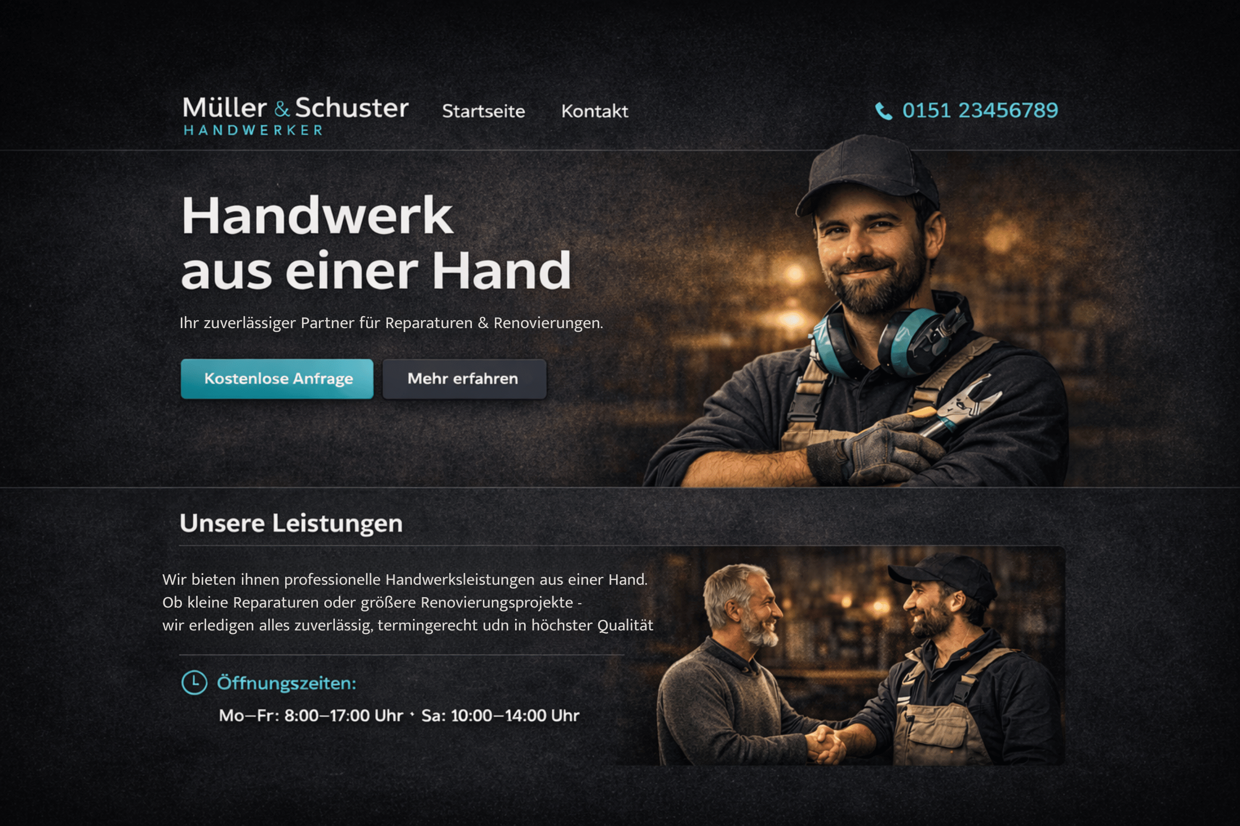 Basic Paket: Handwerk Website